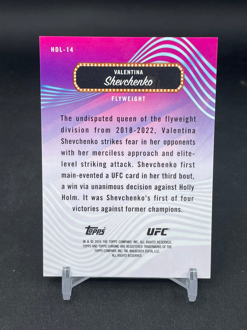 2024 TOPPS FINEST - GREEN SHIMMER - HEADLINERS - V. SHEVCHENKO - #HDL-14 - #'D/93