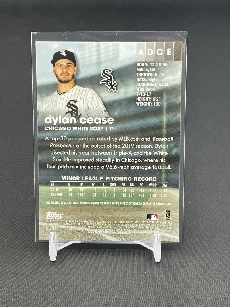 2020 TOPPS STADIUM CLUB - D. CEASE -