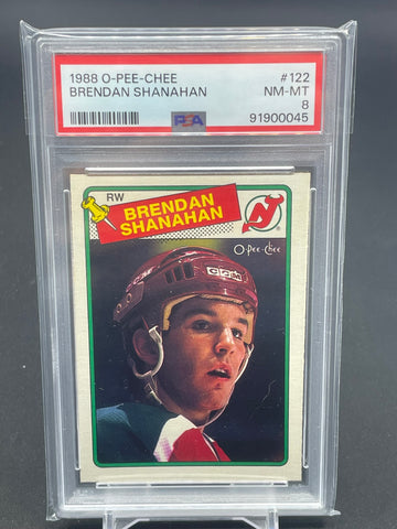 1988 O-PEE-CHEE - B. SHANAHAN - #122 - PSA 8 - RC