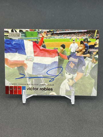 2020 TOPPS STADIUM CLUB - V. ROBLES - #AVR - AUTOGRAPH