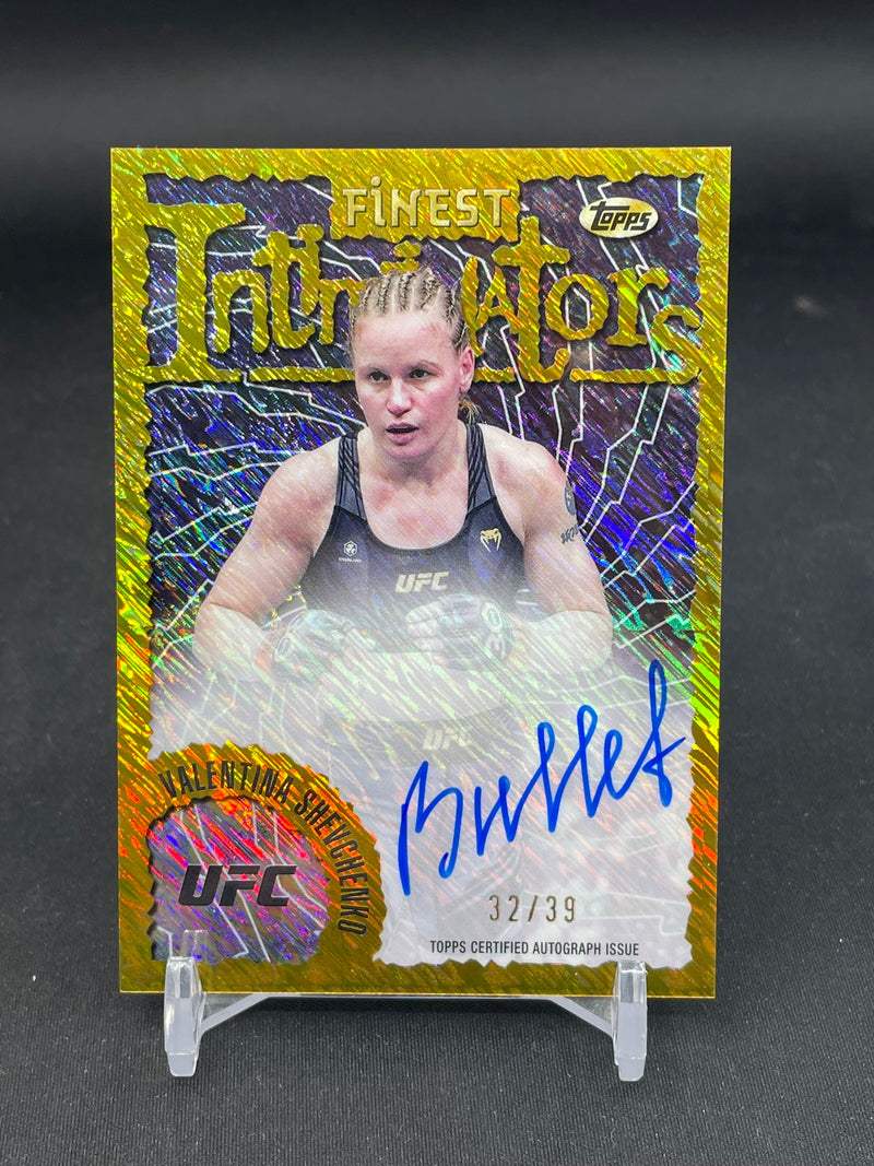 2024 TOPPS FINEST - GOLD SHIMMER - INTIMIDATORS - V. SHEVCHENKO - #IA-VSH - #'D/39 - AUTOGRAPH