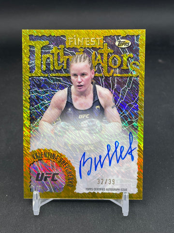 2024 TOPPS FINEST - GOLD SHIMMER - INTIMIDATORS - V. SHEVCHENKO - #IA-VSH - #'D/39 - AUTOGRAPH