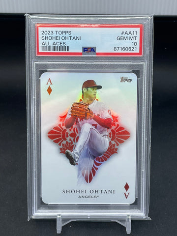2023 TOPPS SERIES ONE - ALL ACES - S. OHTANI - #AA11 - PSA 10