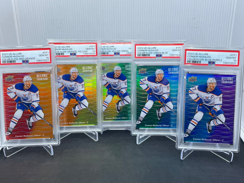 2023 UPPER DECK ALLURE - FULL COLOR FLOW SET - SEQUENTIAL PSA 10! - 5 CARDS