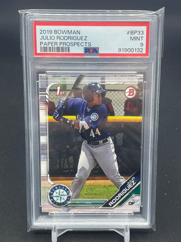 2019 TOPPS BOWMAN - 1ST BOWMAN - J. RODRIGUEZ - #BP33 - PSA 9