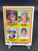 1978 TOPPS - ROOKIE PITCHES - L. ANDERSEN / T. JONES / M. MAHLER / J. MORRIS -