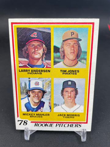 1978 TOPPS - ROOKIE PITCHES - L. ANDERSEN / T. JONES / M. MAHLER / J. MORRIS - #703 - RC