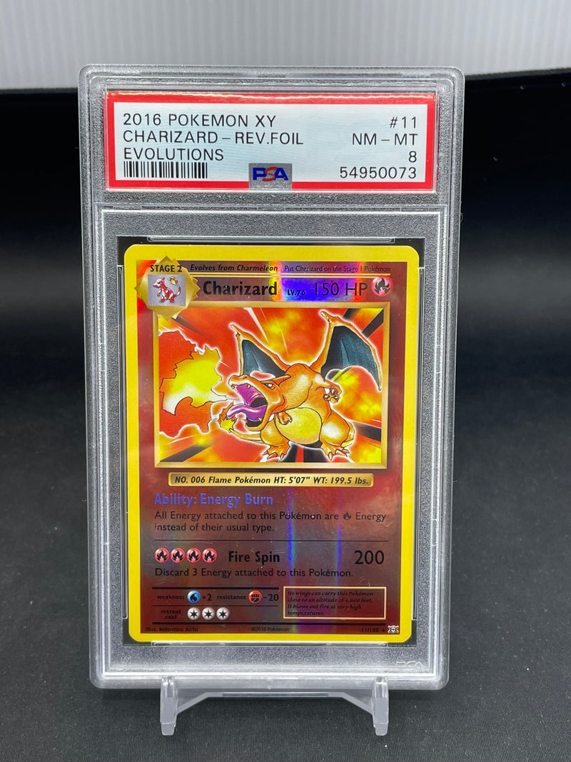 POKEMON - EVOLUTIONS - CHARIZARD - REVERSE HOLO -