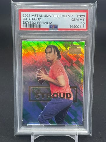 2023 UPPER DECK SKYBOX METAL UNIVERSE CHAMPIONS - SKYBOX PREMIUM - C. STROUD - #S23 - PSA 10