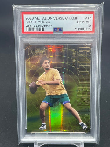 2023 UPPER DECK SKYBOX METAL UNIVERSE CHAMPIONS - GOLD UNIVERSE - B. YOUNG - #17 - PSA 10