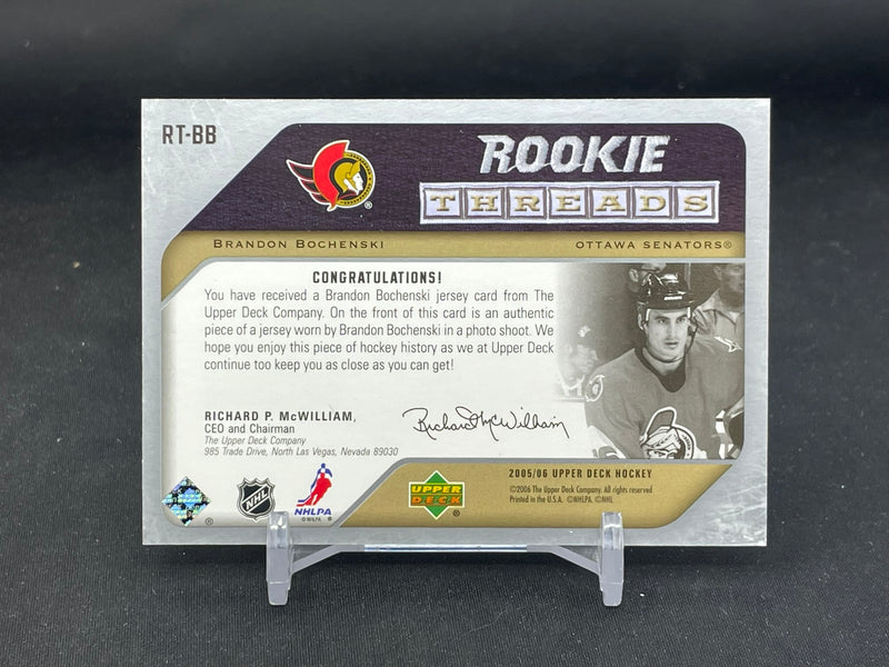 2005 UPPER DECK SERIES ONE - ROOKIE THREADS - B. BOCHENSKI -