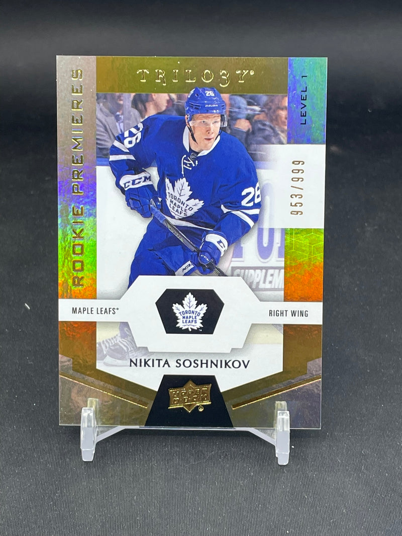 2016 UPPER DECK TRILOGY - ROOKIE PREMIERES - N. SOSHNIKOV - #73 - #'D/999 - RC