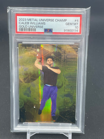2023 UPPER DECK SKYBOX METAL UNIVERSE CHAMPIONS - GOLD UNIVERSE - C. WILLIAMS - #4 - PSA 10