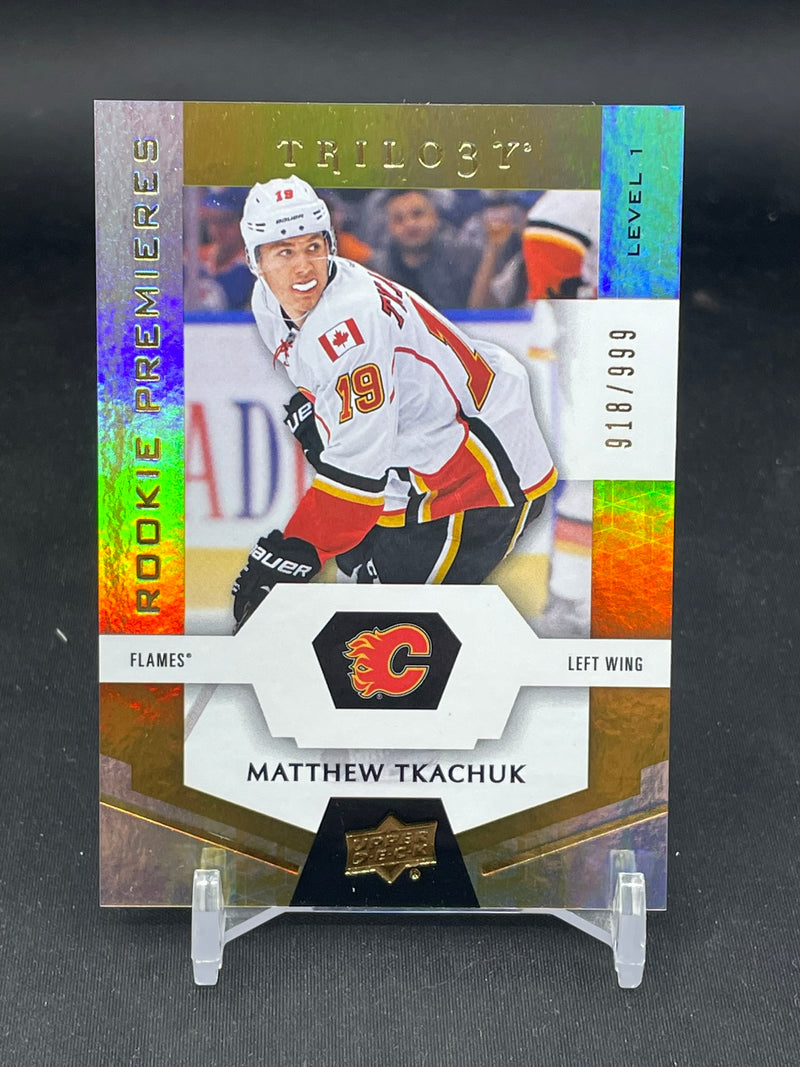 2016 UPPER DECK TRILOGY - ROOKIE PREMIERES - M. TKACHUK - #57 - #'D/999 - RC