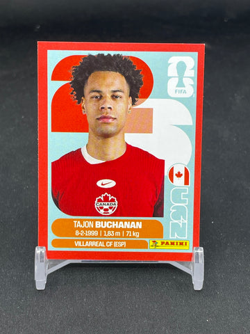 2026 FIFA WORLD CUP STICKER - RED - T. BUCHANAN - #CAN17