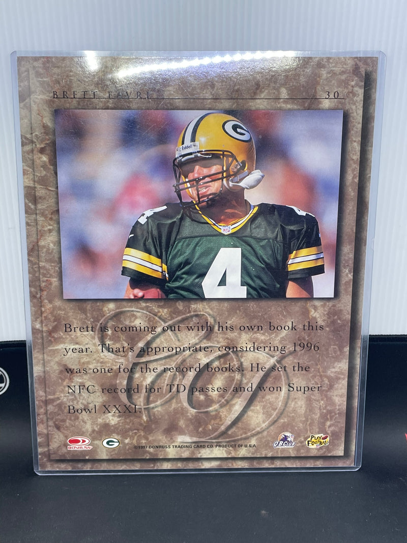 1997 DONRUSS STUDIO - CLASS OF DISTINCTION JUMBO (8X10) - B. FAVRE -