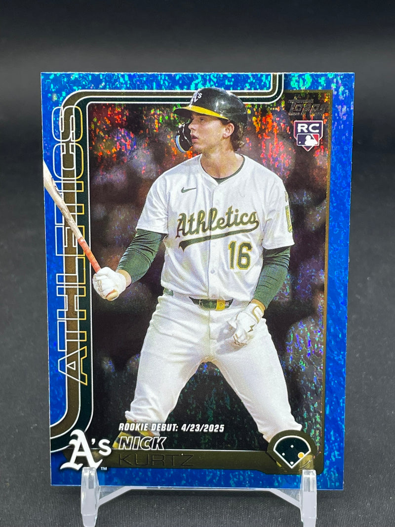 2025 TOPPS UPDATE - BLUE HOLOFOIL - N. HURTZ - #US197 - #'D/150 - RC