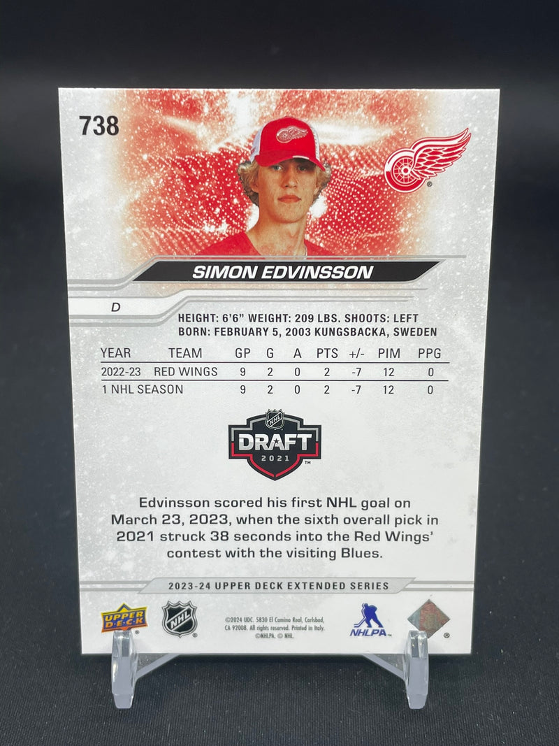 2023 UPPER DECK EXTENDED SERIES - 1ST ROUND ROOKIES - S. EDVINSSON -
