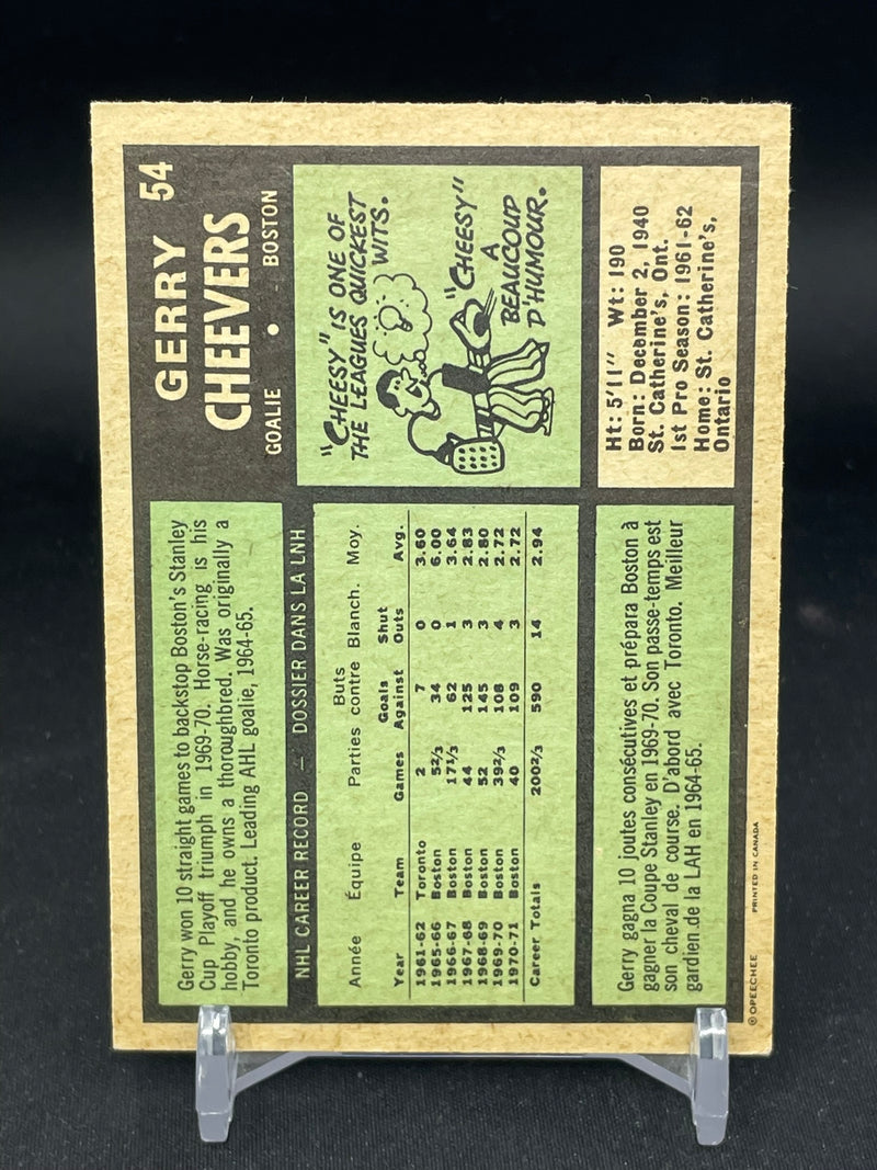1971 O-PEE-CHEE - G. CHEEVERS -