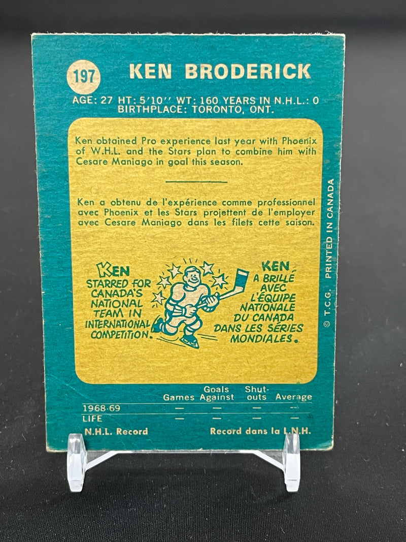 1969 O-PEE-CHEE - K. BRODERICK -