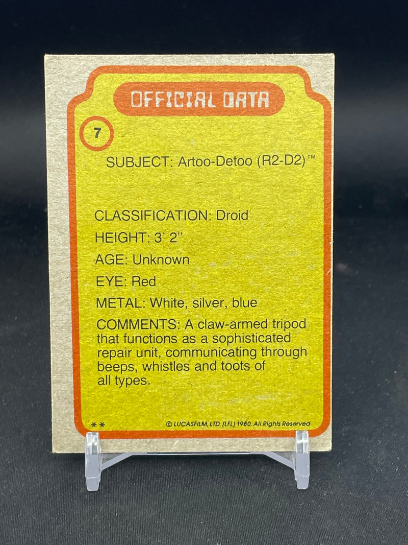 1980 TOPPS STAR WARS: THE EMPIRE STRIKES BACK - ARTOO-DEETO -