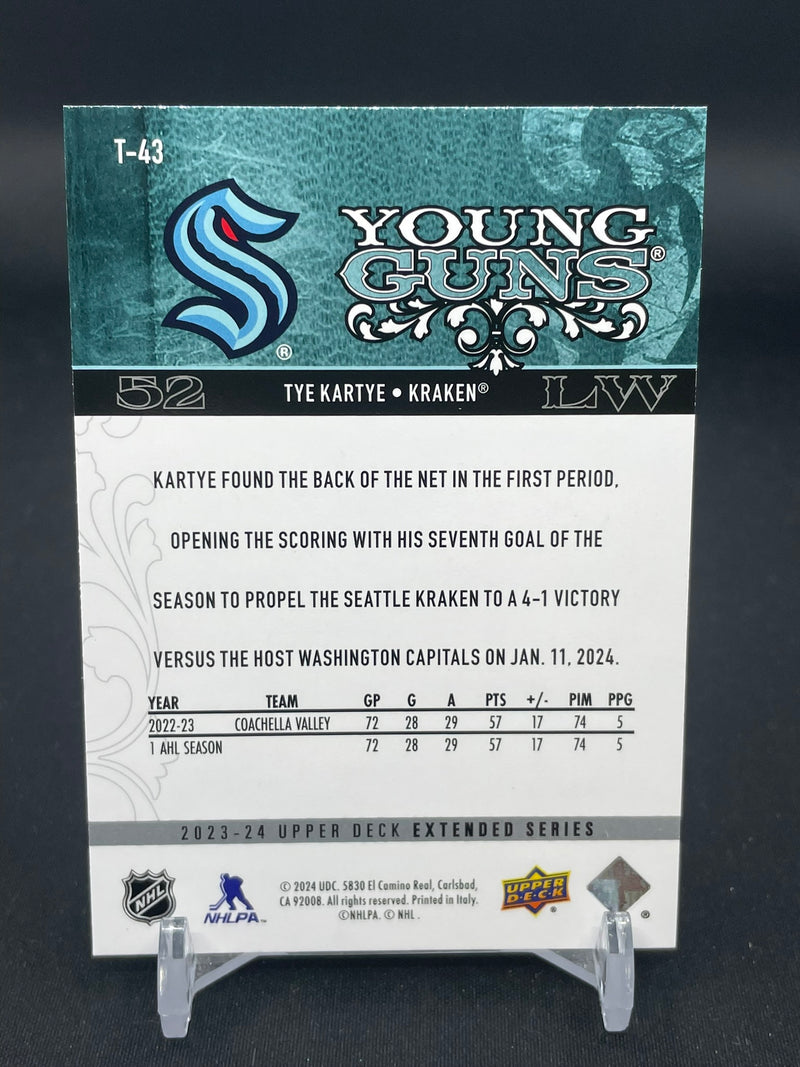 2023 UPPER DECK EXTENDED SERIES - TRIBUTE YOUNG GUNS - T. KARTYE -