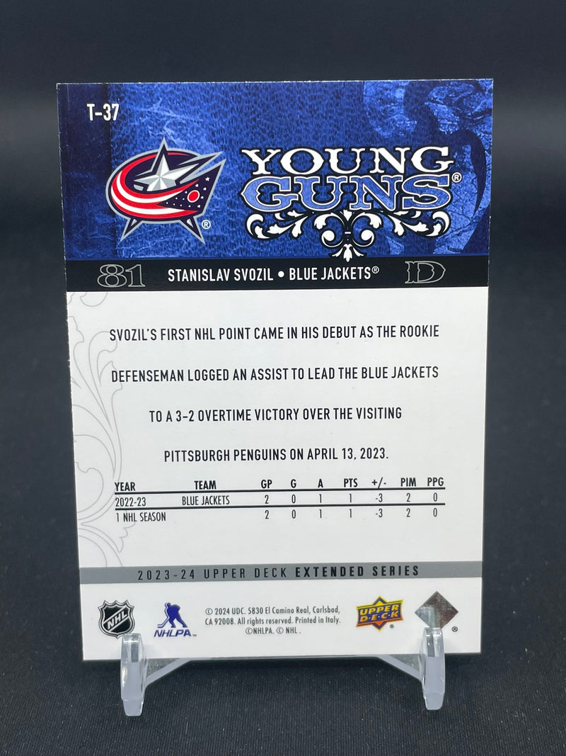 2023 UPPER DECK EXTENDED SERIES - TRIBUTE YOUNG GUNS - S. SVOZIL -