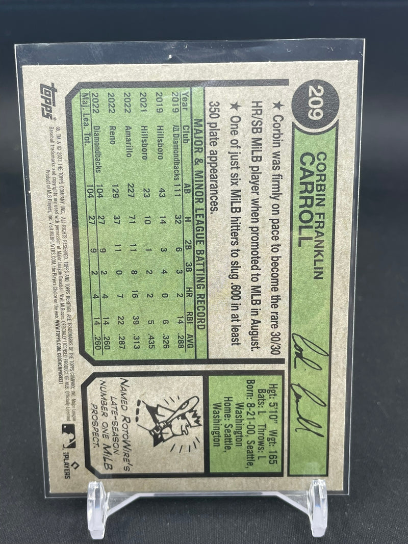 2023 TOPPS HERITAGE - C. CARROLL -