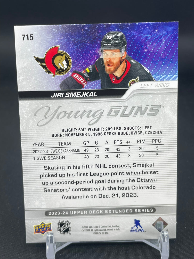 2023 UPPER DECK EXTENDED SERIES - YOUNG GUNS - J. SMEJKAL -