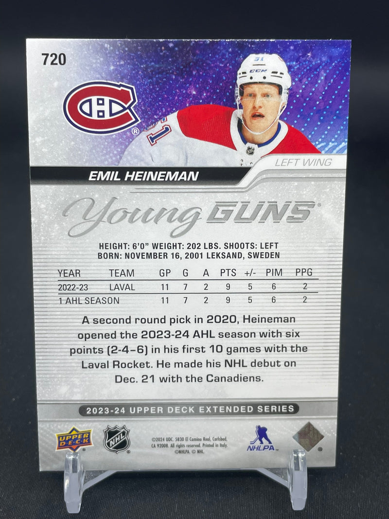 2023 UPPER DECK EXTENDED SERIES - YOUNG GUNS - E. HEINEMAN -