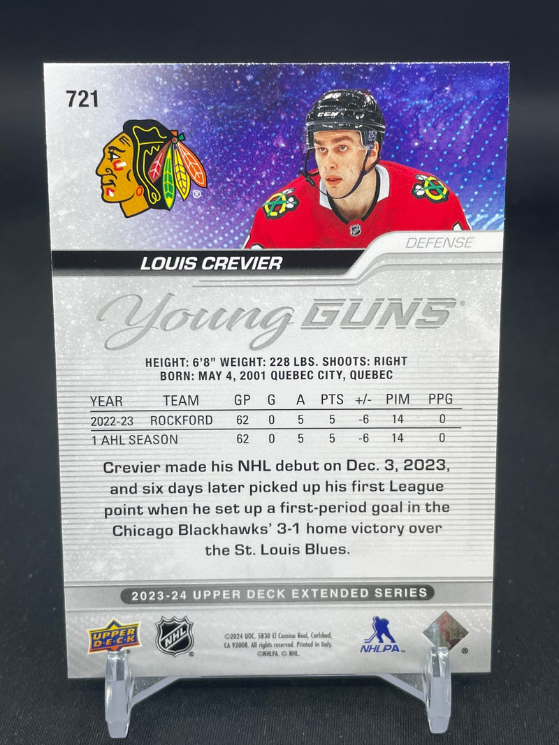 2023 UPPER DECK EXTENDED SERIES - YOUNG GUNS - L. CREVIER -