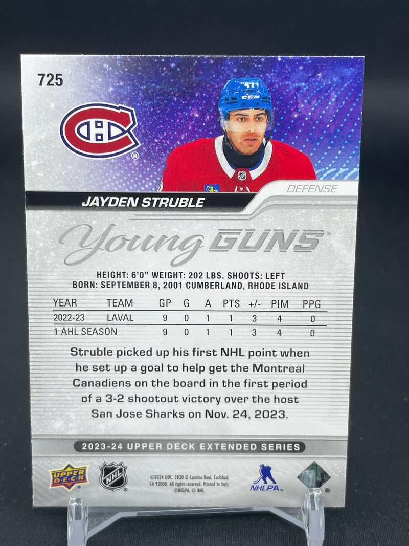 2023 UPPER DECK EXTENDED SERIES - YOUNG GUNS - J. STRUBLE -