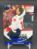 2023 UPPER DECK TEAM CANADA JUNIORS - ELECTRIC BLUE - PROSPECTUS MOMENTOUS - A. FANTILLI - #PM-41 - #'D/349