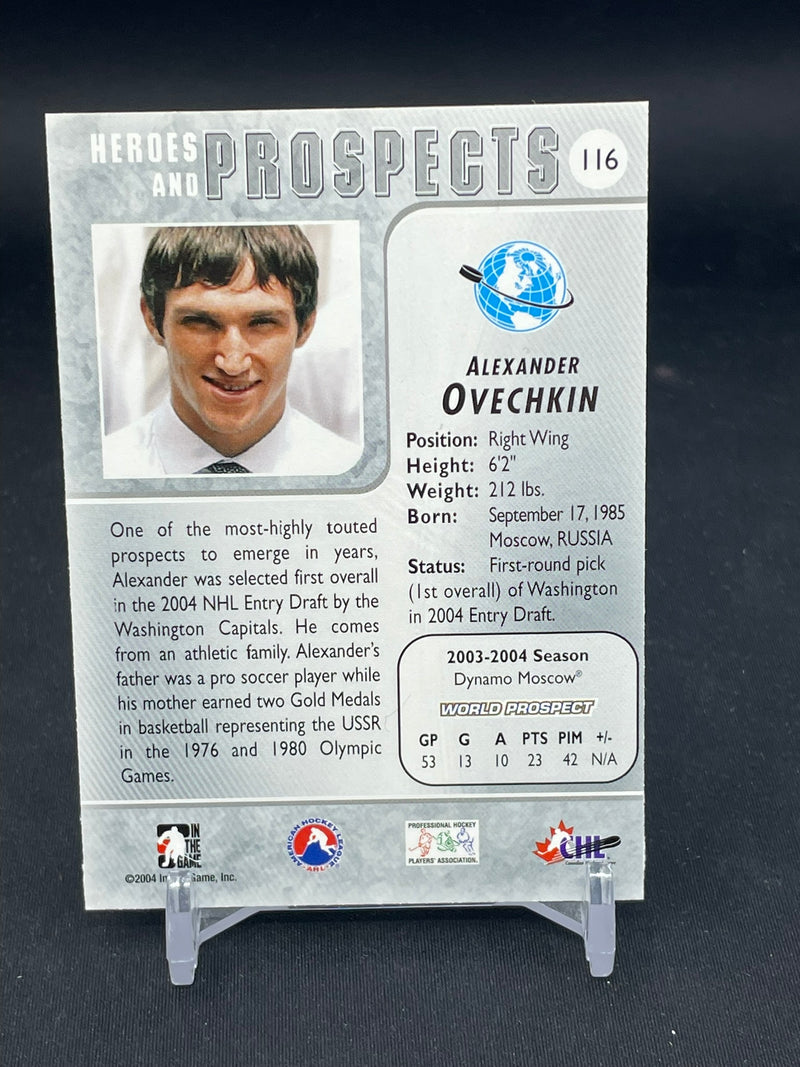 2004 IN THE GAME HEROES AND PROSPECTS - A. OVECHKIN -