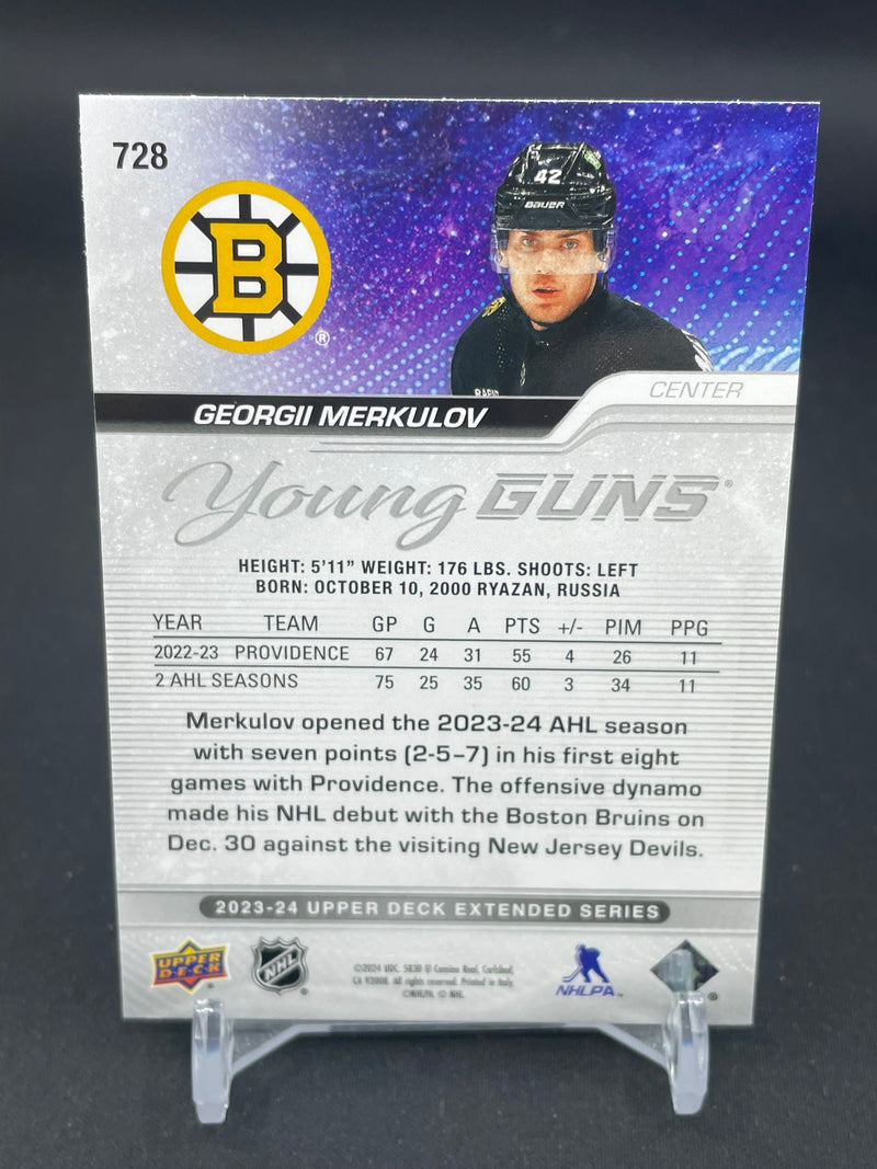 2023 UPPER DECK EXTENDED SERIES - YOUNG GUNS - G. MERKULOV -