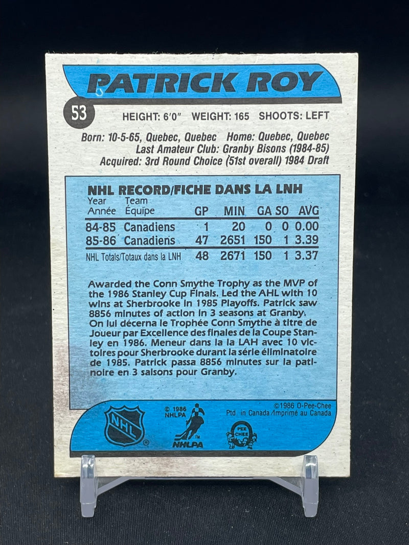 1986 O-PEE-CHEE - P. ROY -