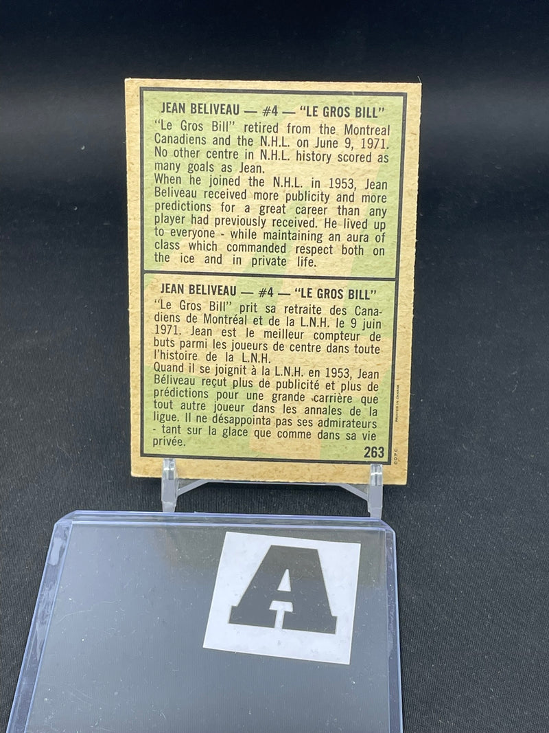 1971 O-PEE-CHEE - J. BELIVEAU -
