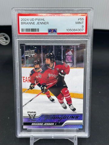2024 UPPER DECK PWHL - YOUNG GUNS - B. JENNER - #55 - PSA 9 - RC