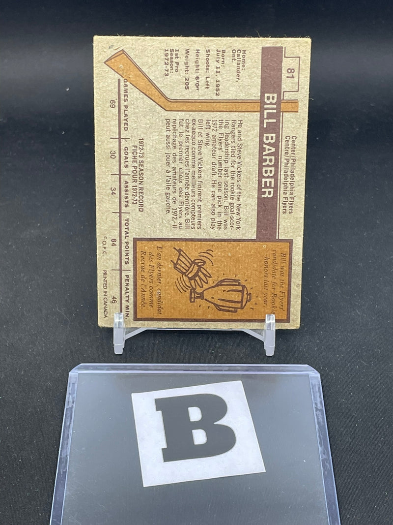1973 O-PEE-CHEE - B. BARBER -
