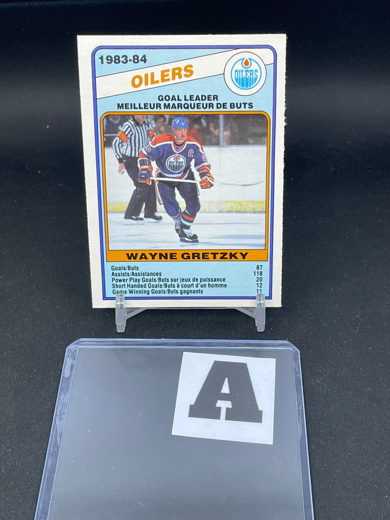 1984 O-PEE-CHEE - GOAL LEADER - W. GRETZKY -