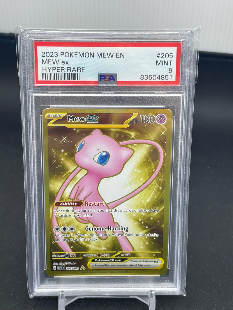 POKEMON - 151 - MEW EX - GOLD FULL ART - PSA 9