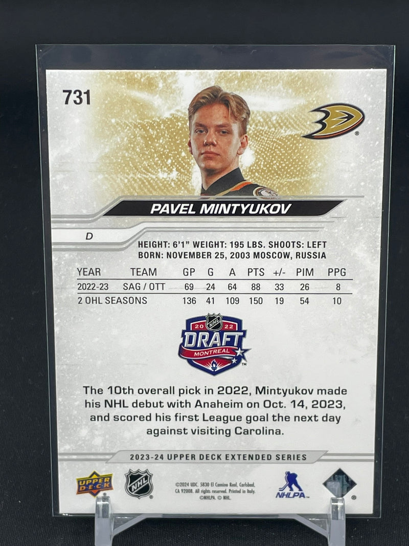 2023 UPPER DECK EXTENDED SERIES - 1ST ROUND ROOKIES - P. MINTYUKOV -