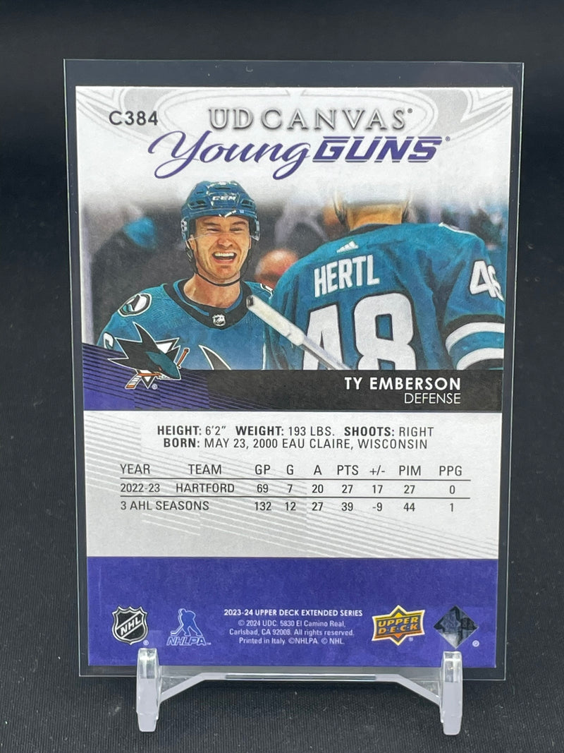 2023 UPPER DECK EXTENDED SERIES - UD CANVAS - YOUNG GUNS - T. EMBERSON -