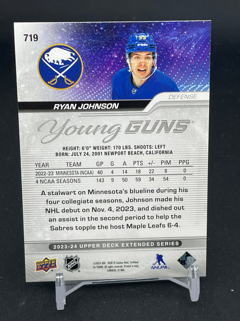 2023 UPPER DECK EXTENDED SERIES - YOUNG GUNS - R. JOHNSON -