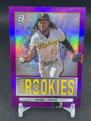 2022 TOPPS BOWMAN PLATINUM - PURPLE - RENOWNED ROOKIES - O. CRUZ - #RR-5 - #'D/250 - RC