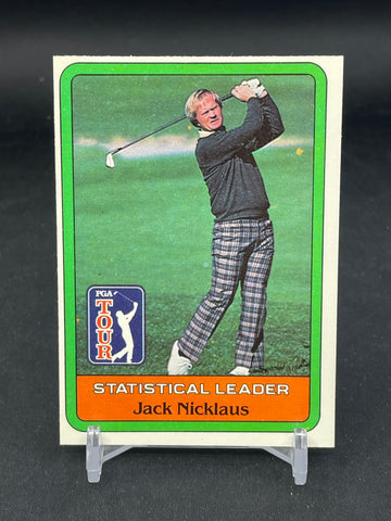 1981 DONRUSS - PGA TOUR - STATISTICAL LEADER - J. NICKLAUS