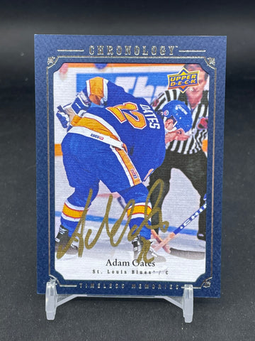 2018 UPPER DECK CHRONOLOGY - TIMELESS MEMORIES - A. OATES - #CA-AO - AUTOGRAPH