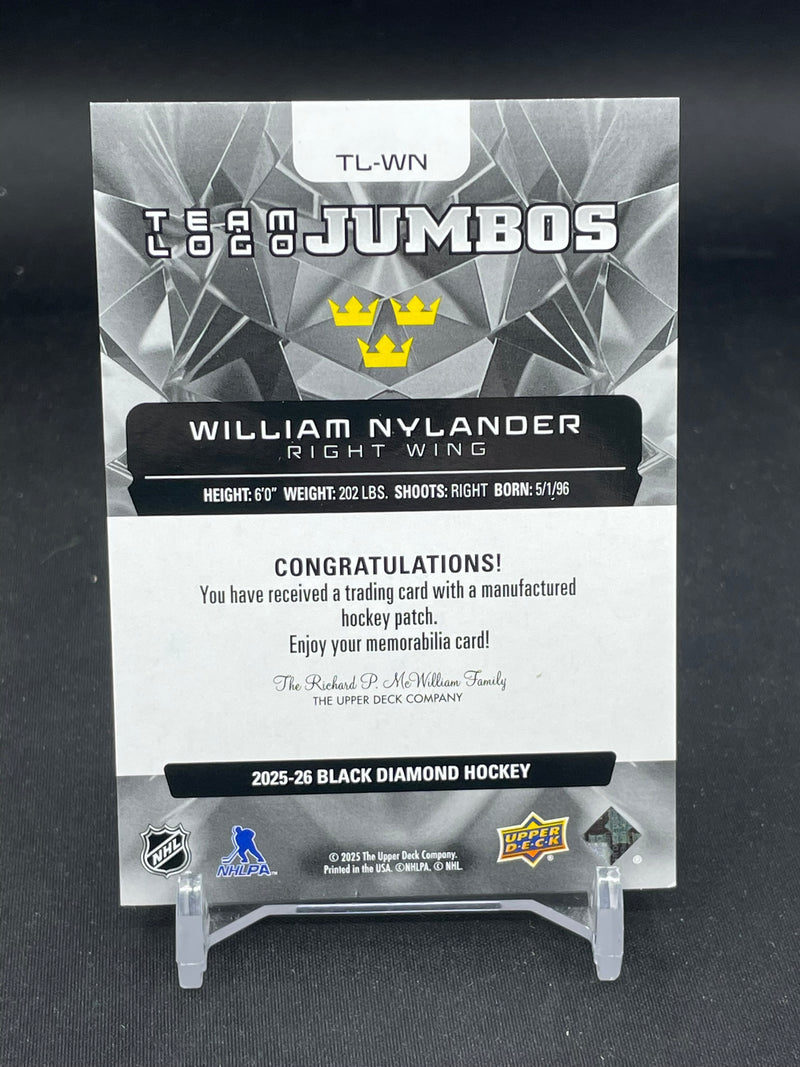 2025 UPPER DECK BLACK DIAMOND - TEAM LOGO JUMBOS - W. NYLANDER -