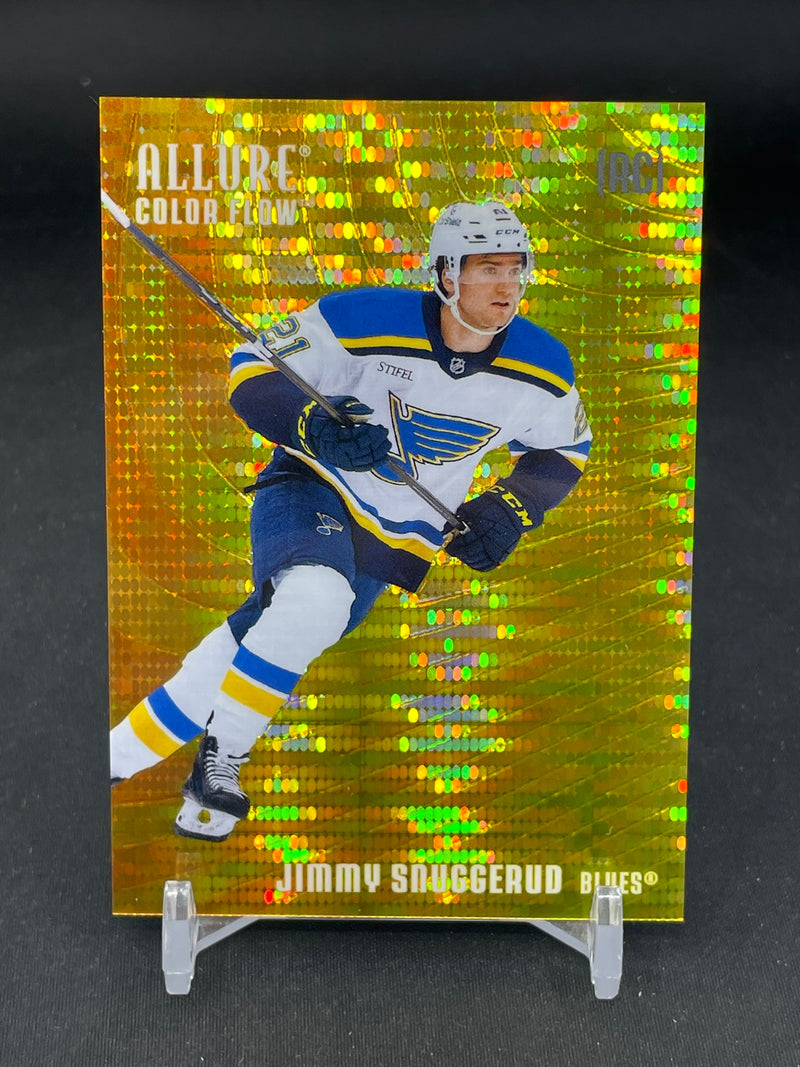 2025 UPPER DECK ALLURE - ORANGE-YELLOW SPECTRUM - COLOR FLOW - J. SNUGGERUD - #CF-29 - #'D/299 - RC