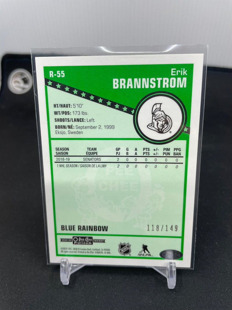 2019 UPPER DECK O-PEE-CHEE PLATINUM - BLUE RAINBOW - RETRO - E. BRANNSTROM - #R-55 - #'D/149 - RC